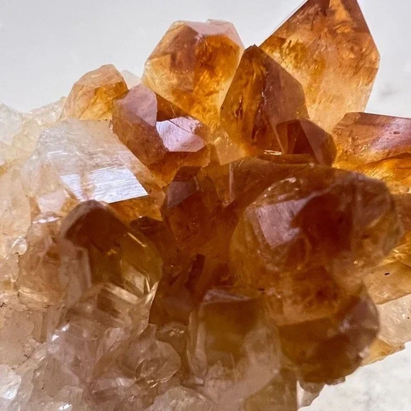 Vibrant Heat Treated Amethyst Druzy Crystal Cluster Meditation Home Desk Decor - Picture 4 of 14